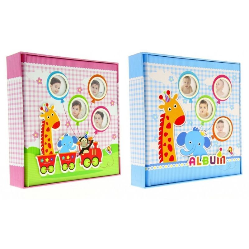Album foto Baby Train personalizabil 50 file tip carte 200 poze format 10x15 Albastru - imagine 12